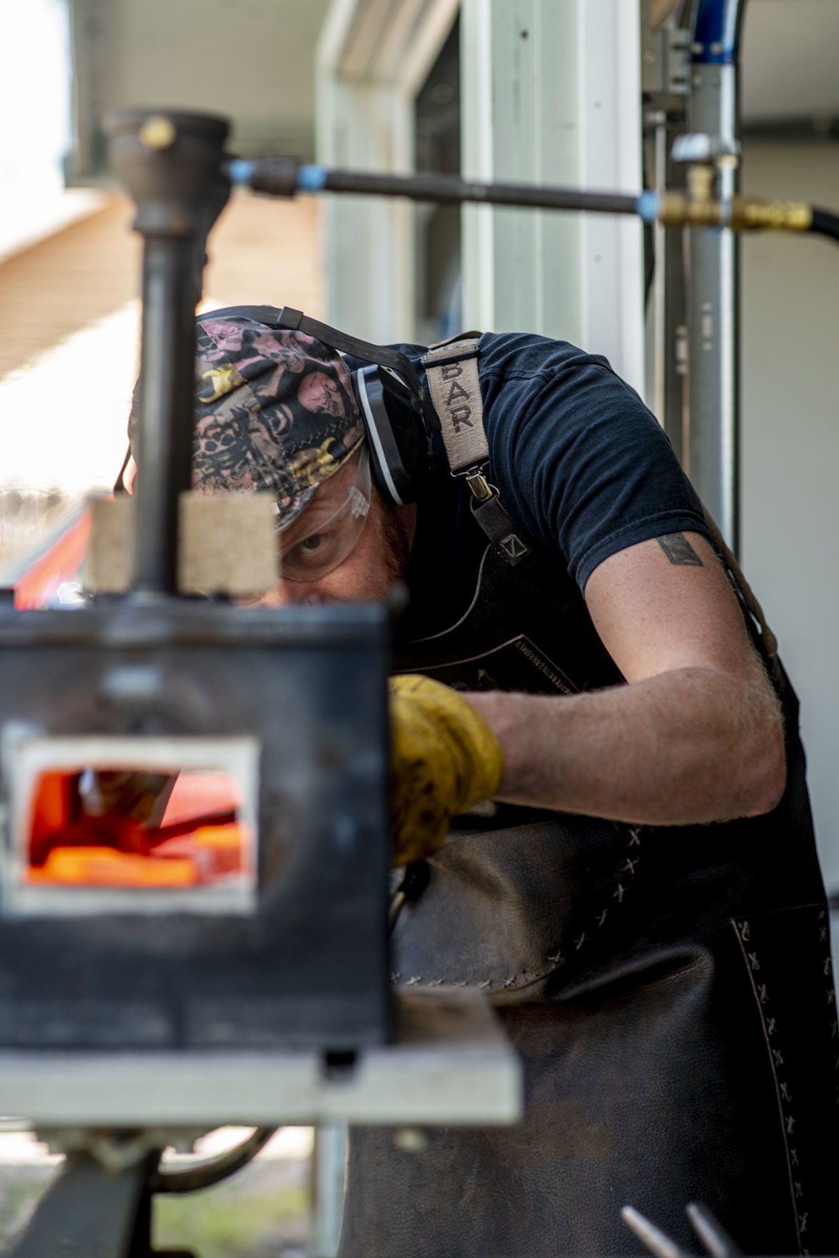 Martin's work on the forge